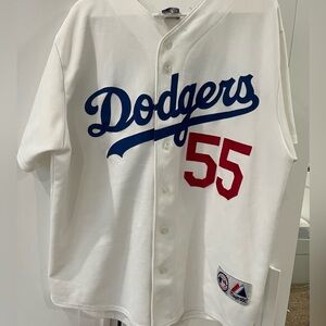 Dodgers jersey, no size tag, around a 1x to 2x